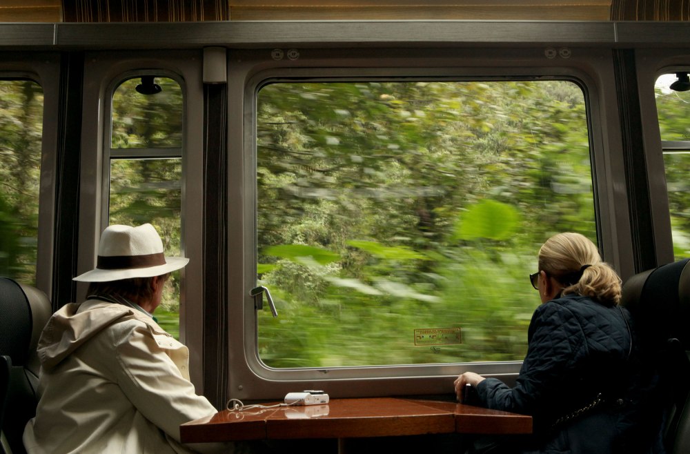 Taking the train to Machu Picchu was really fun. Unlike motorcycling through the scenery you can gawk at the mountains and the vegetation as much as you want. Photo: Alex Washburn